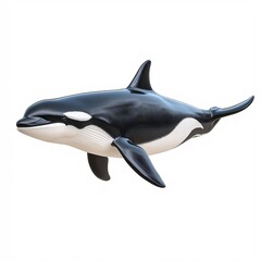 dolphin isolated on white background.