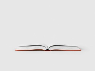 Naklejka premium Horizontal Hardcover Book Mockup - Design Template