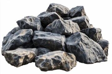 Obraz premium Natural Rock And Stone Pile Texture Background: Granite And Sedimentary Minerals For Earthy Landscape And Construction Usage