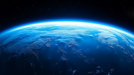 Obraz premium Earthrise: Blue Planet from Space. (1)