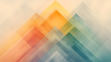 Abstract Colorful Geometric Design Pattern with Soft Gradients