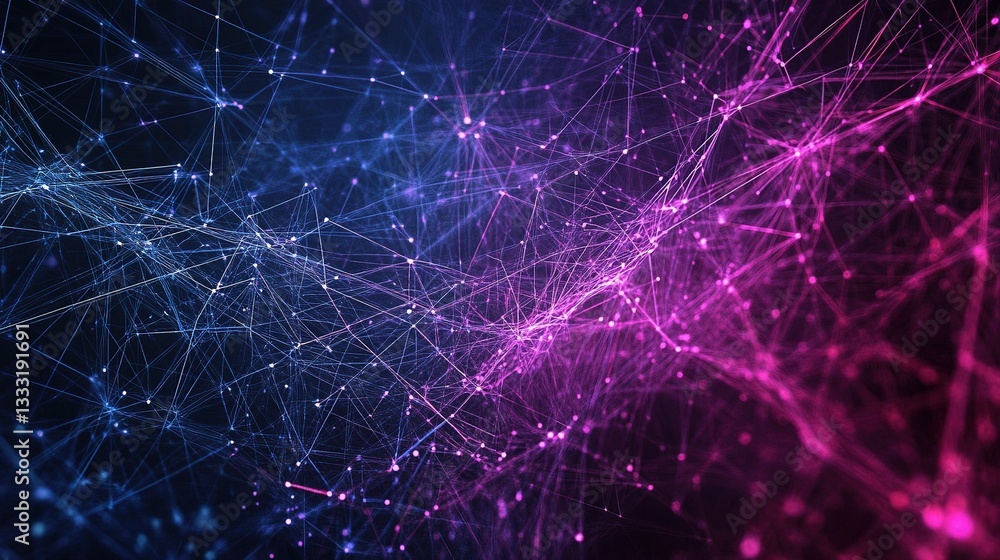 Poster abstract technology communication concept with glowing lines and patterns