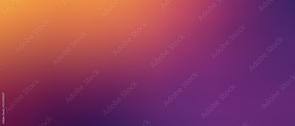 Poster vibrant gradient background with colorful shades of purple and orange for modern design, digital art