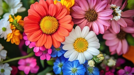 Fototapeta premium Bright Spring Floral Decoration for Seasonal Sale Display