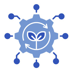 Sustainable Business Tech  Icon Element For Design	