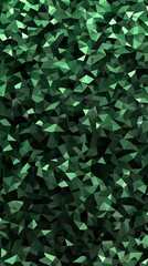 Emerald Green Low Poly Abstract Background.