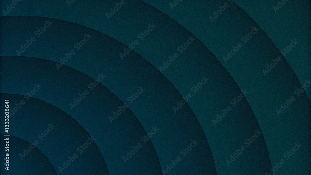 Poster deep teal abstract background with concentric curves