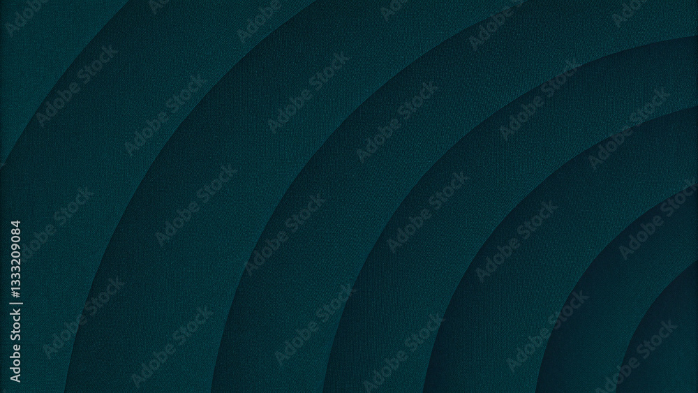 Poster deep teal abstract background with concentric curves