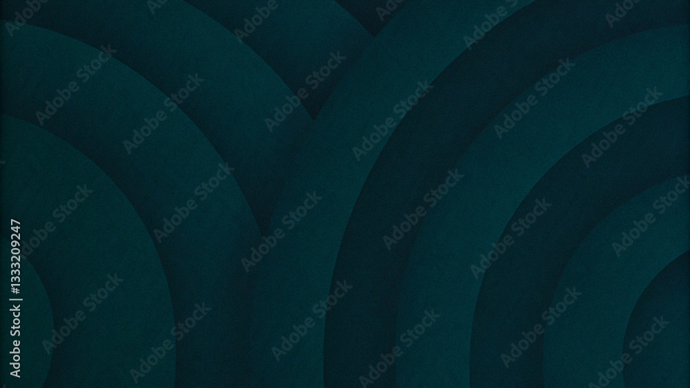 Poster deep teal abstract background with concentric curves