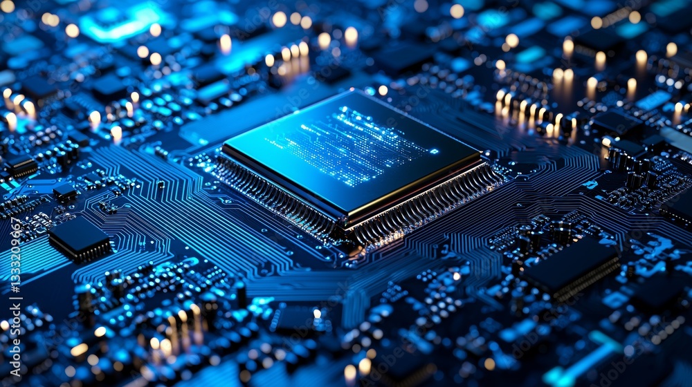 Poster advanced quantum computer circuit with sentient agi technology