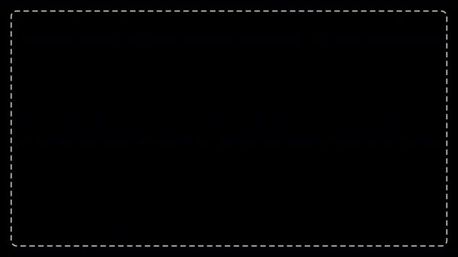 Dashed Line Border Frame Animation on Transparent Background