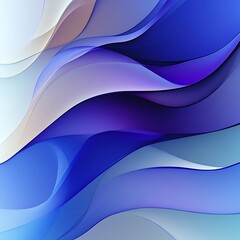 Abstract blue waves, flowing design, digital art, background, website banner