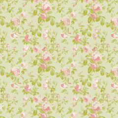 Seamless repeating floral bouquet with rose pattern, valentine's day and love fabric