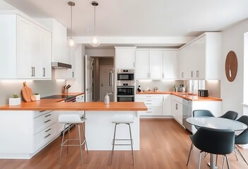 Simple and Stylish Minimalist Home Office with Natural Light