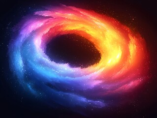 Obraz premium Swirling Cosmos: Nebula Vortex in Deep Space.