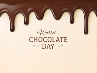 Dripping Chocolate Celebrating World Chocolate Day