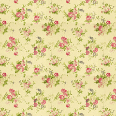 Seamless repeating floral bouquet with rose pattern, valentine's day and love fabric