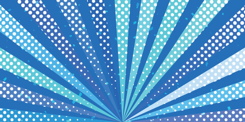 フレーム　スクリーントーン　青　背景