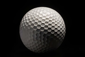 golf ball on black