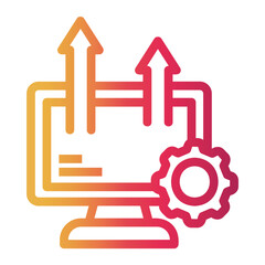profit Line Gradient Icon