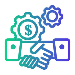 safe sales Line Gradient Icon