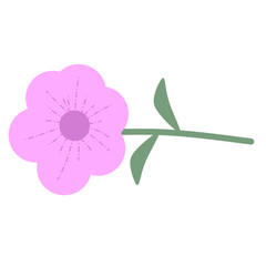 Full color flowers illustration vector