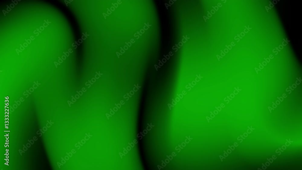 Poster a vibrant green abstract background featuring smooth gradients and flowing shapes, creating a soothi