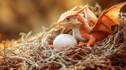 Dragon Hatchling Nest Sunlight