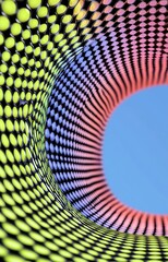 Lime Green and black circle gradient background 