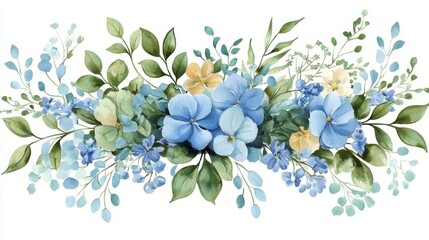Vibrant floral imagery combines with serene colors to create a breathtaking wedding aesthetic.