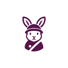 Rabbit soldier logo