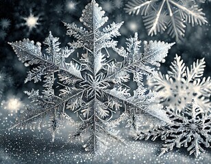 雪の結晶みたいな背景