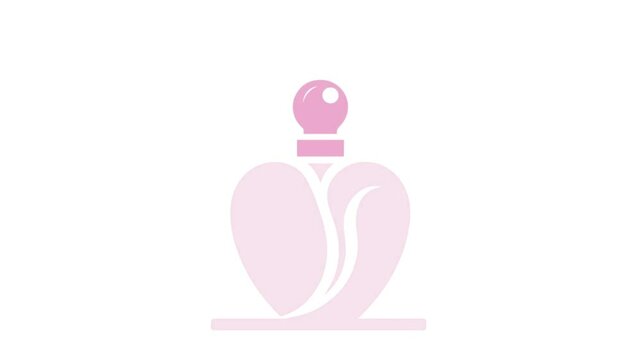 perfume logo icon animation isolated