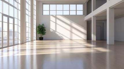 Obraz premium Ideal for startups or remote teams, this modern office offers potential for creative workflow.