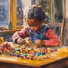 Generic Detailed Watercolor Perspective Craft Making