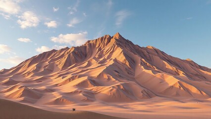 Naklejka premium sunset in the desert