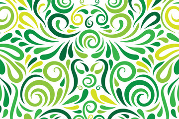 Green curve abstract background design