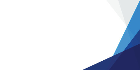 abstract blue and white gradient geometric overlay triangle Business banner template horizontal background