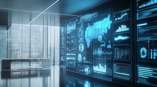 Technology Futuristic Interface Scene Augmented Floating