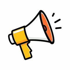 Megaphone vector illustration on a white background