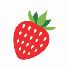 Strawberry vector design on a white background