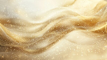 Gold Glitter Texture for Christmas Holiday Background with Festive Messages