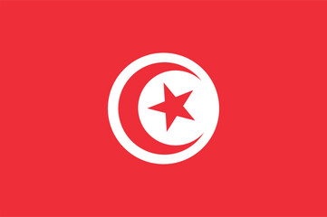 National flag of Tunisia vector image