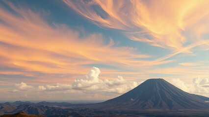 mount fuji in autumn