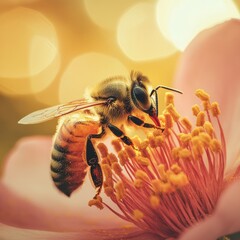 Generic Close-up Pollinating Moment Photography Organic