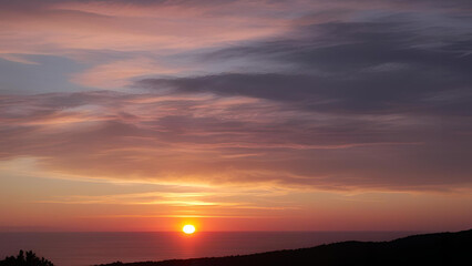 Evening sky vista