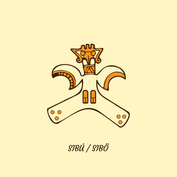 Costa Rican pre-Columbian figure, SIB&Uacute; bribris God