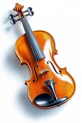 Fototapeta premium Musical performance studio violin artistic environment close-up view classical music experience