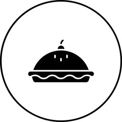 Fototapeta premium Cherry Pie Icon