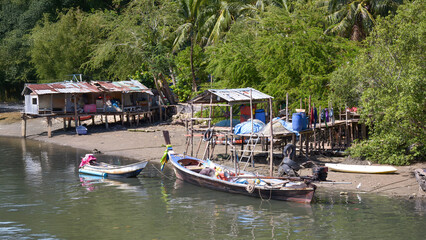 Thai Fishing Village: Life on the Riverbank